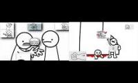 Asdfmovie Sparta Staircase Remix Doubleparison