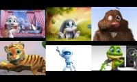 Snuggelina Vs Schnuffel Bunny Vs Rene le Taupe Vs Tiger Boo Vs Robo Little Vs The Crazy Frogs