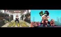 gangnam style vs minecraft