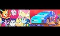 MLP:EG Magical Movie Night With Cars 2 The Video Game Squad Series