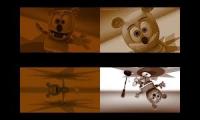 Gummy Bear Song HD (Four Brown & Backwards Versions at Once)