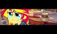 Elements Of Harmony Defeat Sunset Shimmer With Cars 2 The Video Game Mater Level 1 Part 5 Training