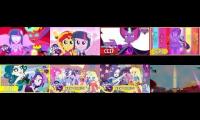 My Little Pony Equestria Girls And Cars 2 Sunset Satan’s Friends And Professor Z Defeat