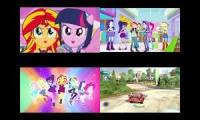 The Dazzlings Juniper Montage Wallflower Blush And Professor Z Defeat French Verison