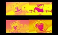 Gummy Bear Song HD (Four Yellow & Pink Versions at Once) (Refixed)