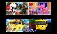 All 4 Kids Videos Playing at the Same Time