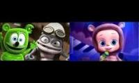 Gummibär Vs Crazy Frog Vs Baby Vuvu Gummy Bear Song Vs Axel F Vs Everybody Dance Now Mashup