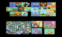 all 4 childrens tv shows played at the same time