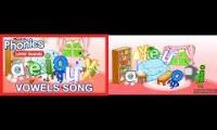 Meet the Phonics - Letter Sounds (Vowels Song) Real vs Fake