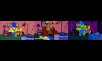 All 3 The Simpsons Season 7 Short Openings and Couch Gags Played at Once