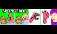 2 Videos of lankybox spongebob references