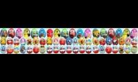 60 Surprise Eggs, Kinder Surprise Cars 2 Thomas Spongebob Disney Pixar