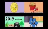 4 BFDI Auditions (Original, IDFB/BFB Assets, 2019, And BFB Style)