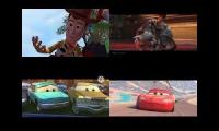 Toy Story vs cars￼ Sparta remix quadparison