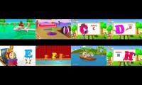 Letters A-H Song - 3D Animation Learning English Alphabet ABC song for children