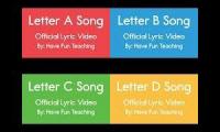 Have Fun Teaching Lyrics Letter A, B, C And D.