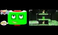 Four Times Table Song | Numberblocks | CBeebies‌‌ original vs scan ytpmv