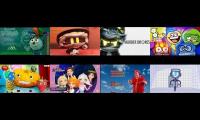 8 videos playing at once fantasy patrol glitch productions murder drones cas van de pol and others