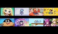 8 videos playing at once  little charmers fandroid game and others