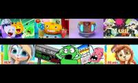 Thumbnail of the ultimate 8 videos playing at once bfdia 13 roots and fruits and others