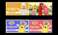 Yo Gabba Gabba but its each seasons nineth episode all playing at once