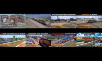 TRAINS 007 -- WATCH EIGHT TRAINS AT ONCE