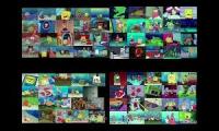 Spongebob Squarepants Season 1-4 played at the same time