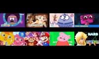 Thumbnail of 8 videos playing at once hey duggee princess daisy and others