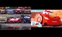 Cars 2006 Dinoco is all mine VS Lego Pixar Bricktoons Pixar Cars 2024 Vitoline 400 Crash