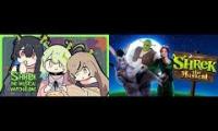 Thumbnail of Shrek the musical reaction by hololive english