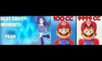 Thumbnail of Equestria Girls Rarity Best Moments With Mario Kart 8 Deluxe Mario Gameplay