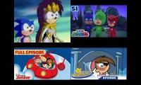 Thumbnail of All 4 tv shows episodes playing at the same time part 5