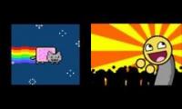 Thumbnail of Awesome Nyan Cat Face (Mashup)