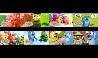 8 episodios de ¡Yo Gabba Gabba! jugado a la vez