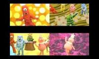 Yo Gabba Gabba! (4 megamixes played at once, Old Nick Jr. Airings)