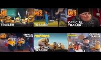 All 6 Despicable me trailers at once