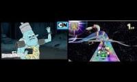 Thumbnail of Regular Show Season 5 With Mario Kart 7 Rainbow Road