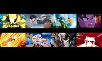 Thumbnail of Naruto and Sasuke VS Goku and Vegeta VS Ichigo VS Luffy (Subbed and Dubbed) Shonen Showdown