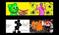 Thumbnail of 4 elsagate videos at once