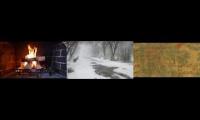 Thumbnail of Winter storm by fireplace and guqin