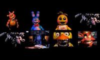 Thumbnail of FNAF Song Toy Freddy, Toy Bonnie, Toy Chica, Toy Foxy (Mangle), and Withered Animatronics