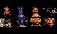 Thumbnail of FNAF Song Toy Freddy, Toy Bonnie, Toy Chica, Toy Foxy (Mangle), and Withered Animatronics