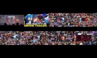 Thumbnail of All Sonic movie 3 trailer reactions playing at the same time part 3