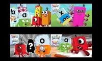 Thumbnail of Alphablocks and numberblocks 4 episodes each other